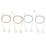 Max 2pcs Eyeglass Chains Cords Holder Strap Sunglasses Lanyards Eyewear Retainer Golden