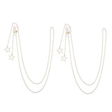 Max 2pcs Eyeglass Chains Cords Holder Strap Sunglasses Lanyards Eyewear Retainer Golden