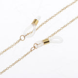 Max 2pcs Eyeglass Chains Cords Holder Strap Sunglasses Lanyards Eyewear Retainer Golden