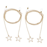 Max 2pcs Eyeglass Chains Cords Holder Strap Sunglasses Lanyards Eyewear Retainer Golden