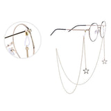 Max 2pcs Eyeglass Chains Cords Holder Strap Sunglasses Lanyards Eyewear Retainer Golden