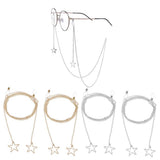 Max 2pcs Eyeglass Chains Cords Holder Strap Sunglasses Lanyards Eyewear Retainer Golden