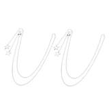 Max 2pcs Eyeglass Chains Cords Holder Strap Sunglasses Lanyards Eyewear Retainer Silver