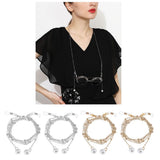 Max Beaded Eyeglass Chains Eyewear Sunglasses Holder Strap Cords Lanyards 90cm Golden
