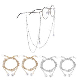 Max Beaded Eyeglass Chains Eyewear Sunglasses Holder Strap Cords Lanyards 90cm Golden