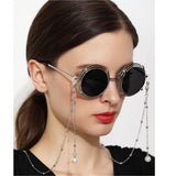 Max Beaded Eyeglass Chains Eyewear Sunglasses Holder Strap Cords Lanyards 90cm Silver