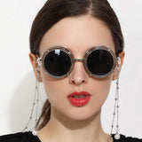Max Beaded Eyeglass Chains Eyewear Sunglasses Holder Strap Cords Lanyards 90cm Silver