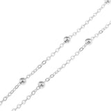 Max Beaded Eyeglass Chains Eyewear Sunglasses Holder Strap Cords Lanyards 72cm Silver