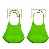 Max Maxb Silicone Adult Bib Reusable Clothing Eating Mealtime Protector Red
