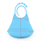 Max Maxb Silicone Adult Bib Reusable Clothing Eating Mealtime Protector Red