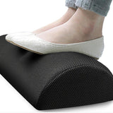 Memory Foam Office Under Desk Foot Rest Pillow Knee Cushion Mesh Cloth Black