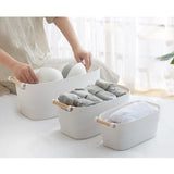 Maxbell Plastic Storage Basket Organizer Box for Sundries Underwear Toy Cosmetics  S