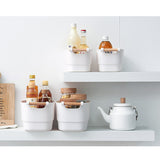 Maxbell Plastic Storage Basket Organizer Box for Sundries Underwear Toy Cosmetics  S