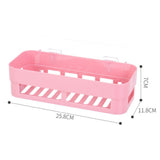 Max Bathroom Shelf Shower Shampoo Holder Kitchen Storage Rack Organizer Pink