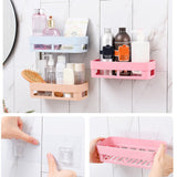 Max Bathroom Shelf Shower Shampoo Holder Kitchen Storage Rack Organizer Pink