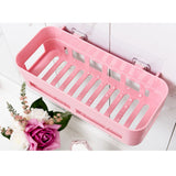 Max Bathroom Shelf Shower Shampoo Holder Kitchen Storage Rack Organizer Pink