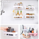 Max Bathroom Shelf Shower Shampoo Holder Kitchen Storage Rack Organizer Khaki