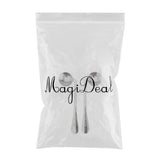 Max 2pcs Adaptive Utensils Right Left Handed Angled Curved Spoons Set for Elder
