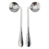 Max 2pcs Adaptive Utensils Right Left Handed Angled Curved Spoons Set for Elder