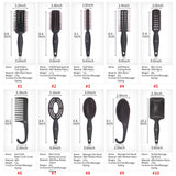 Max Women Men Nylon Needle Anti-static Massage Hair Straight Curly Hair Comb 04
