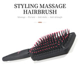 Max Women Men Nylon Needle Anti-static Massage Hair Straight Curly Hair Comb 10