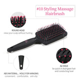 Max Women Men Nylon Needle Anti-static Massage Hair Straight Curly Hair Comb 10