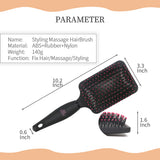 Max Women Men Nylon Needle Anti-static Massage Hair Straight Curly Hair Comb 10