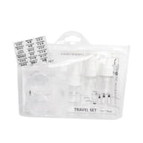 Max 6Pcs/Set Travel Toiletry Bottles Cosmetic Makeup Liquid Container Clear