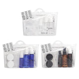 Max 6Pcs/Set Travel Toiletry Bottles Cosmetic Makeup Liquid Container Clear