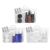 Max 6Pcs/Set Travel Toiletry Bottles Cosmetic Makeup Liquid Container Clear