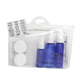 Max 6Pcs/Set Travel Toiletry Bottles Cosmetic Makeup Liquid Container Blue