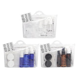 Max 6Pcs/Set Travel Toiletry Bottles Cosmetic Makeup Liquid Container Blue