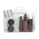 Max 6Pcs/Set Travel Toiletry Bottles Cosmetic Makeup Liquid Container Brown