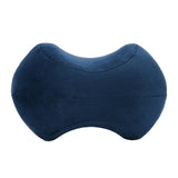 Max Soft Memory Foam Knee Leg Pillow Back Hip Support Relief Cushion Dark Blue