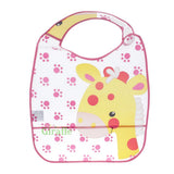 Maxbell Adult Mealtime Clothes Protector Bib Dining Aid Waterproof Washable Giraffe