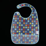 Maxbell Waterproof Adult Mealtime Clothes Protector Bib Dining Aid 42 x 35CM Blue