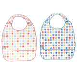 Maxbell Waterproof Adult Mealtime Clothes Protector Bib Dining Aid 42 x 35CM Blue