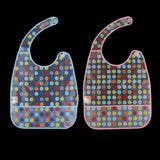 Maxbell Waterproof Adult Mealtime Clothes Protector Bib Dining Aid 42 x 35CM Blue