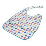 Maxbell Waterproof Adult Mealtime Clothes Protector Bib Dining Aid 42 x 35CM Blue