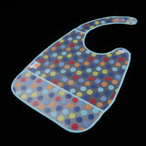Maxbell Waterproof Adult Mealtime Clothes Protector Bib Dining Aid 42 x 35CM Blue