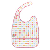 Maxbell Waterproof Adult Mealtime Clothes Protector Bib Dining Aid 42 x 35CM Pink