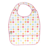 Maxbell Waterproof Adult Mealtime Clothes Protector Bib Dining Aid 42 x 35CM Pink