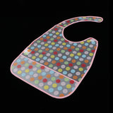 Maxbell Waterproof Adult Mealtime Clothes Protector Bib Dining Aid 42 x 35CM Pink