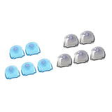 Max 5 Pcs Plastic Suction Cup Shaver Holder Racks Bathroom Organizer Blue