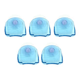 Max 5 Pcs Plastic Suction Cup Shaver Holder Racks Bathroom Organizer Blue