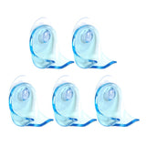 Max 5 Pcs Plastic Suction Cup Shaver Holder Racks Bathroom Organizer Blue