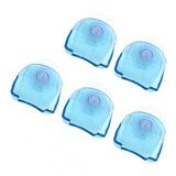 Max 5 Pcs Plastic Suction Cup Shaver Holder Racks Bathroom Organizer Blue