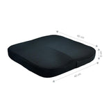 MemoryFoam Seat Pad Car Chair Seat Cushion Office Chair Wheelchair Mat Black