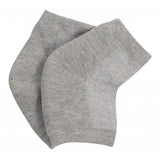 Max 1 Pair Vented Open Toe Heel Socks Sleeves Protector for Cracked Feet Gray