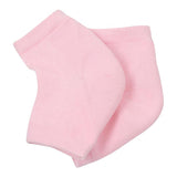Max 1 Pair Vented Open Toe Heel Socks Sleeves Protector for Cracked Feet Pink